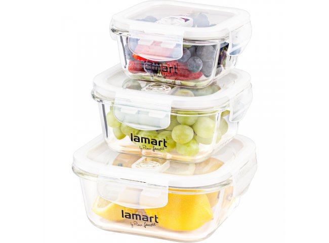 KONTENITOR QELQI PER FRIGORIFER LAMART LT6012 3CP (320ML, 520ML, 800ML)