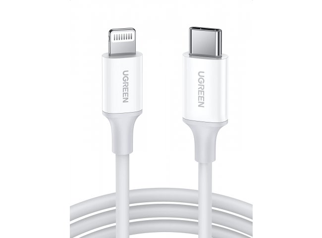 KABELL KARIKIMI UGREEN USB-C TO LIGHTNING, WHITE