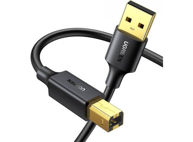 KABELL PRINTERI UGREEN USB A TO USB B US135, BLACK