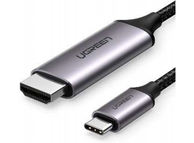 KABELL UGREENUSB-C TO HDMI MALE, GRAY/BLACK
