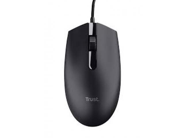 MOUSE TRUST WIRED USB, BLACK (SBCG0081)
