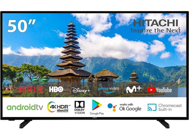 TV LED HITACHI 50HAK5450 4K UHD ANDROID