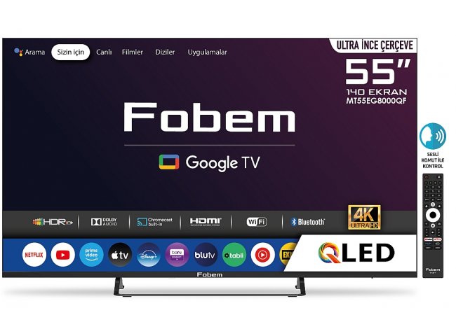 TV QLED FOBEM MT55EG8000QF
