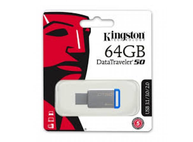 USB KINGSTON DT50 WHITE 64GB