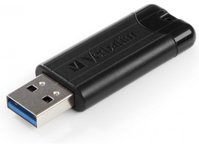 USB VERBATIM PINSTRIPE BLACK 128GB (SBNN0129)