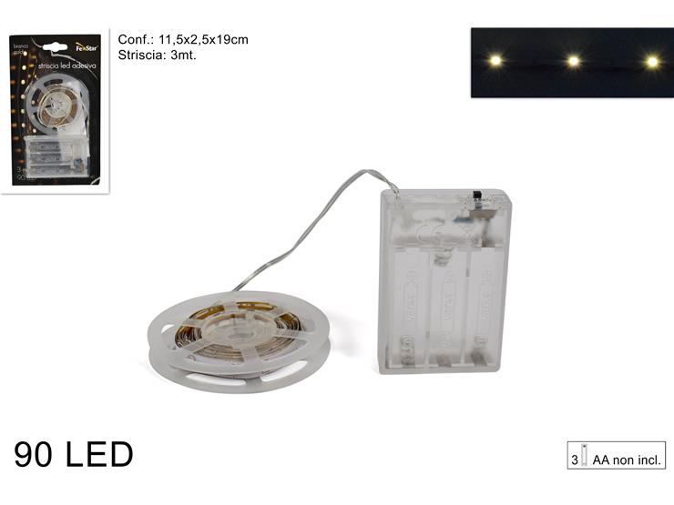 SHIRIT NDRICUES ADESIV 3MT 90LED BATT E BARDHE E NGROHTE YC-3ST90/WW