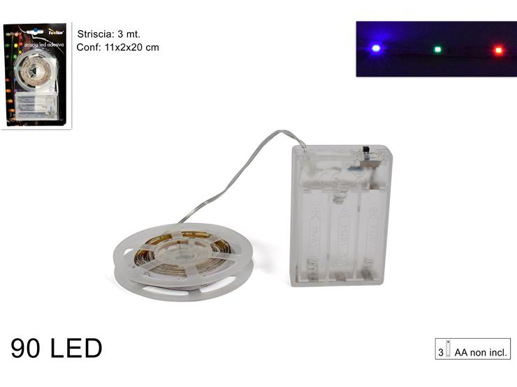 SHIRIT NDRICUES ADESIV 3MT 90LED BATT SHUMENGJYRESHE YC-3ST90/M