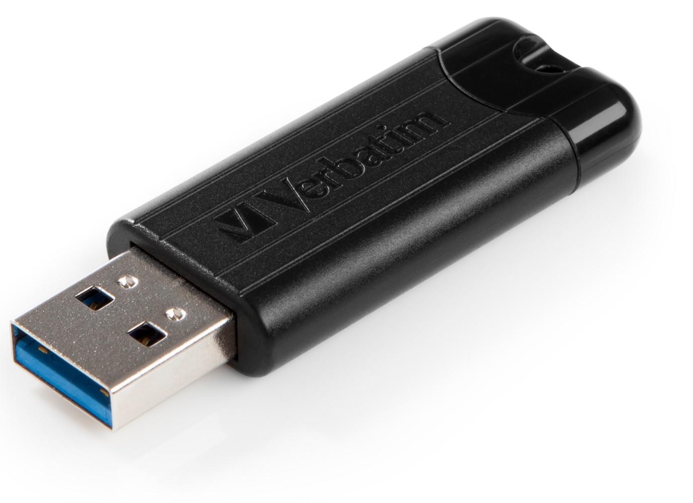 USB VERBATIM PINSTRIPE BLACK 32GB (SBNN0126)